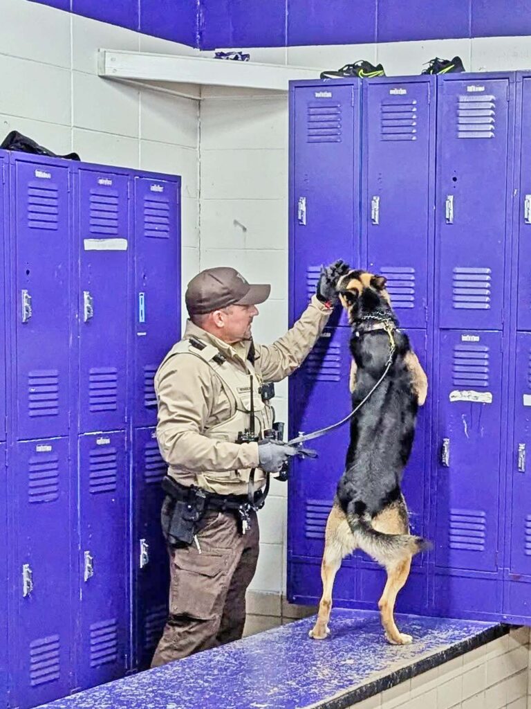 drug dog at school crop