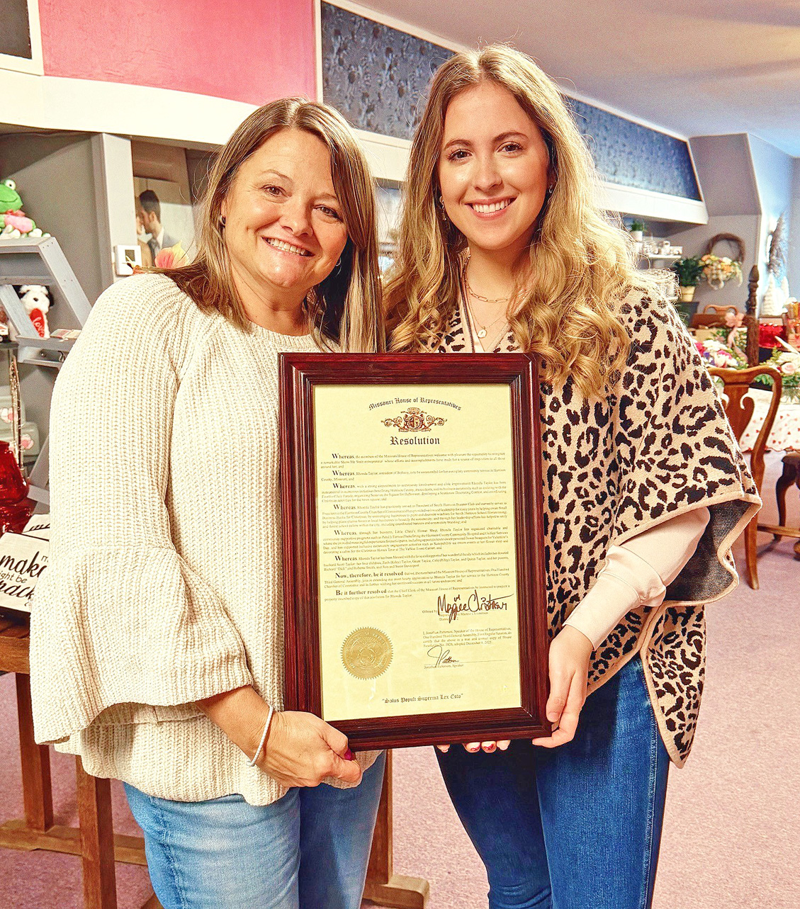 Rhonda Taylor and Mazzie Christensen