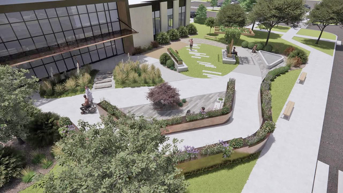 Therapy garden, processed