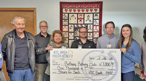 Rotary shoe donation