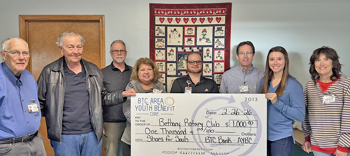 Rotary shoe donation