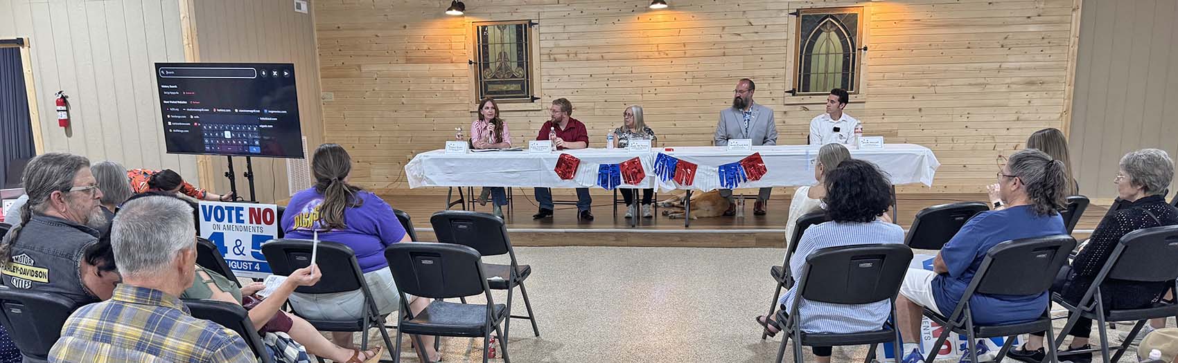 Democratic meeting, processed