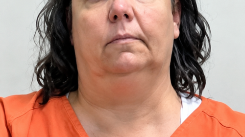 Mugshot Portrait in Orange Jumpsuit